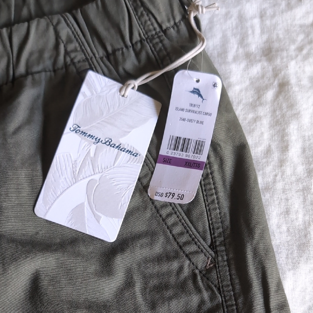 Tommy Bahama Olive Cargo Shorts